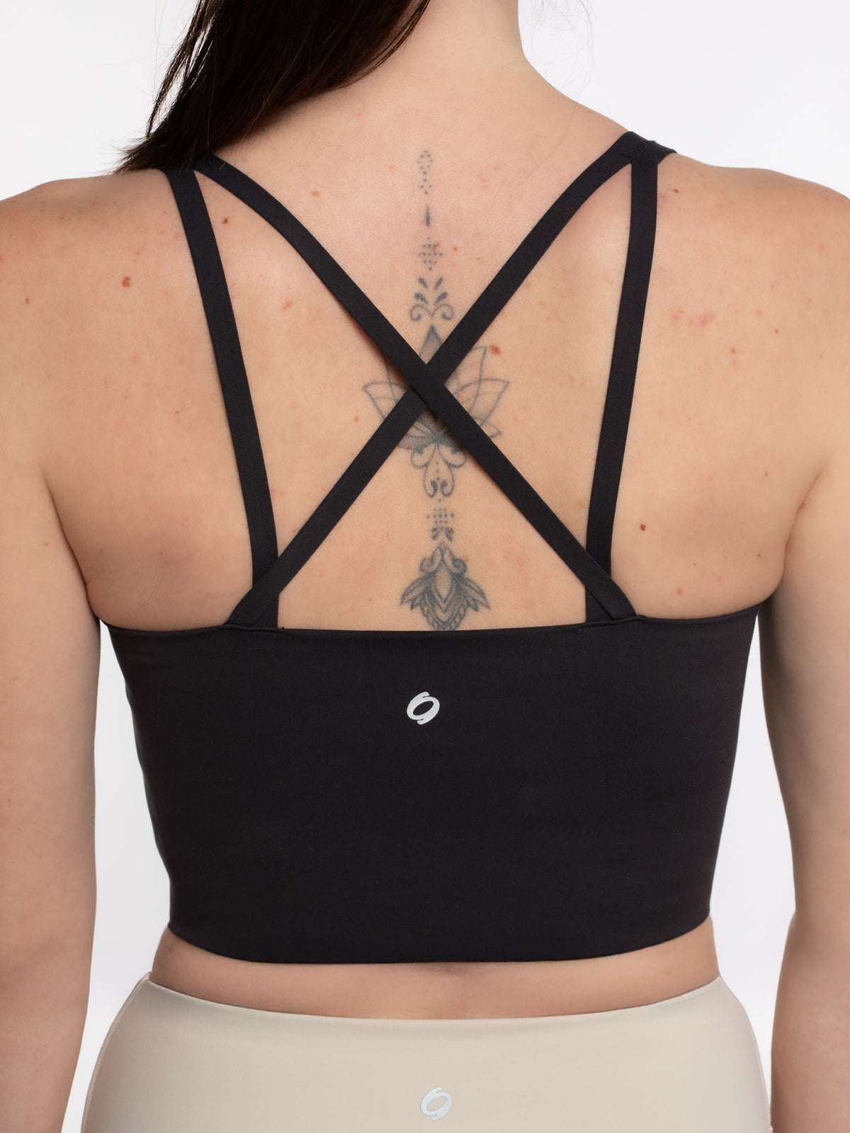 Mymotus Ladies Crop Bra Jet Black FB132