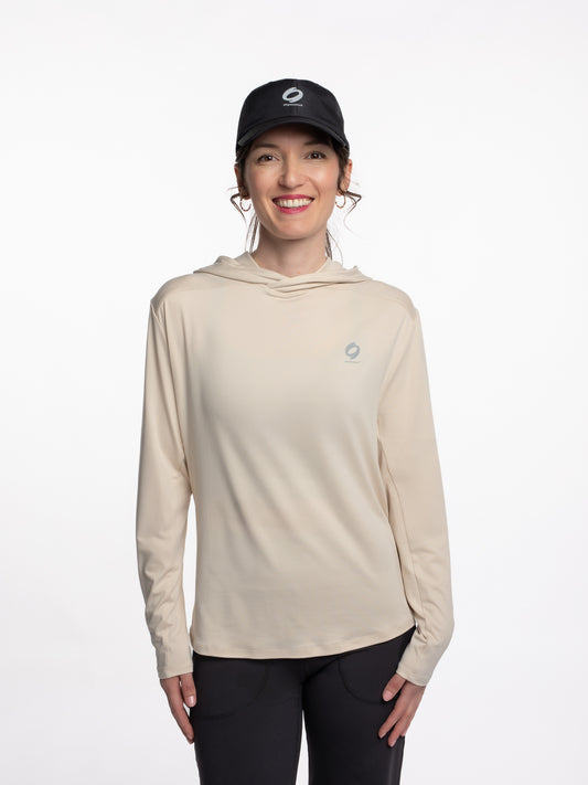 Mymotus Ladies Kapuzen Shirt Oat Milk YW35
