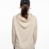 Mymotus Ladies Kapuzen Shirt Oat Milk YW35