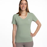 Mymotus Ladies V-neck T-shirt Tea Green YW25