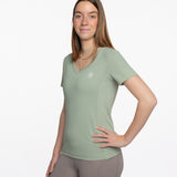 Mymotus Ladies V-neck T-shirt Tea Green YW25
