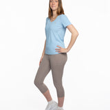 Mymotus Ladies V-neck T-shirt Dutch Canal Blue YW25
