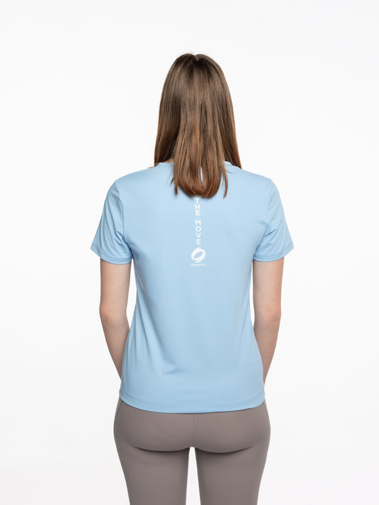 Mymotus Ladies V-neck T-shirt Dutch Canal Blue YW25