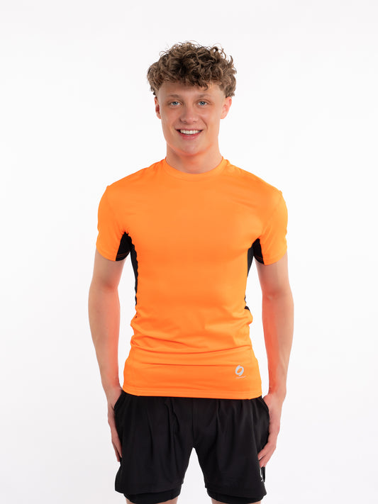 Mymotus Men Comfort Running T-Shirt Shocking Orange RM23