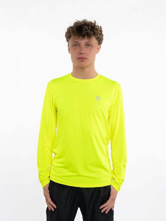 Mymotus Men Comfort Running Longsleeve Shirt Neon Gelb