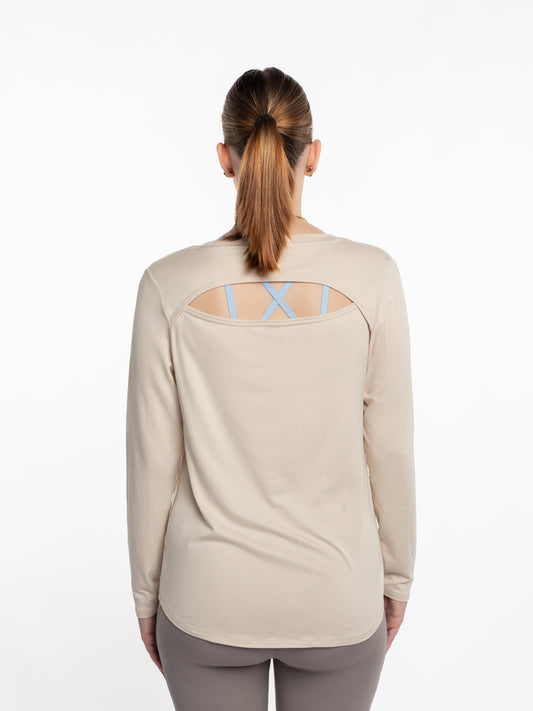 Mymotus Ladies Longsleeve Shirt Oat Milk YW34