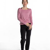 Mymotus Ladies Longsleeve Relax Yoga Shirt Soft Rose YW37