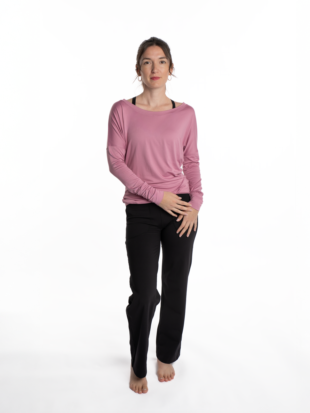 Mymotus Ladies Longsleeve Relax Yoga Shirt Soft Rose YW37