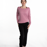 Mymotus Ladies Longsleeve Relax Yoga Shirt Soft Rose YW37