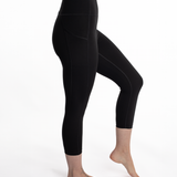 Mymotus Ladies Comfort Running Tight 3/4 Jet Black RW51 NOS