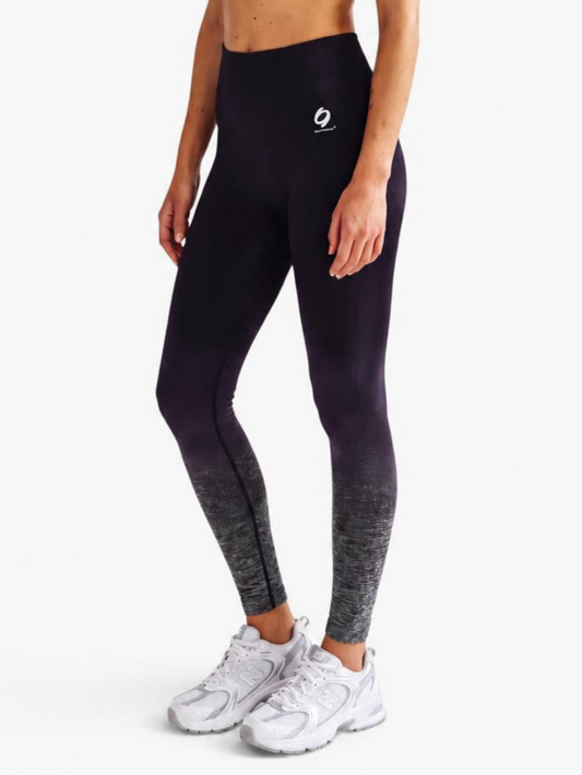 Mymotus® Ladies seamless legging , black dip dye RW53